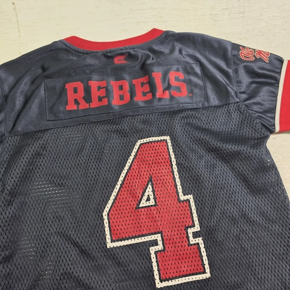 Colosseum Athletics NCAA Ole Miss Rebels‎ Football Jersey Kids Boys Sz S (4/5)